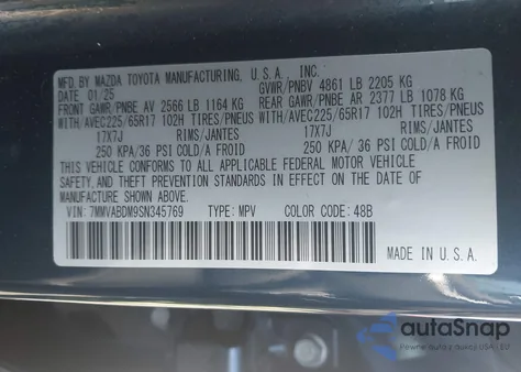 2025 Mazda Cx-50 2.5 S Premium Package z USA, uszkodzony, nr VIN 7MMVABDM9SN345769